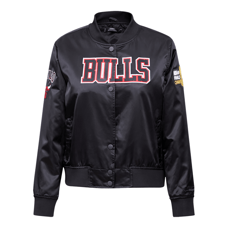 CHAMARRA DE SATÍN NBA CHICAGO BULLS CLASSIC ESSENTIALS PARA MUJER