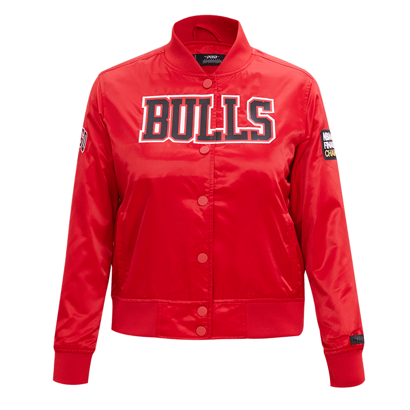 CHAMARRA DE SATÍN NBA CHICAGO BULLS CLASSIC ESSENTIALS PARA MUJER