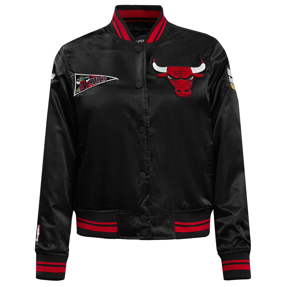 CHAMARRA DE SATÍN NBA CHICAGO BULLS RETRO CLASSICS PARA MUJER