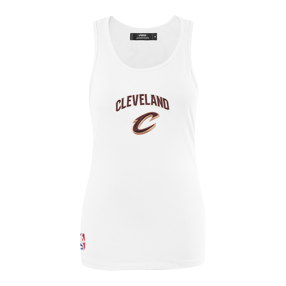 PLAYERA DE TIRANTES DE CORTE RELAJADO NBA CLEVELAND CAVALIERS CLASSIC CHENILLE PARA MUJER