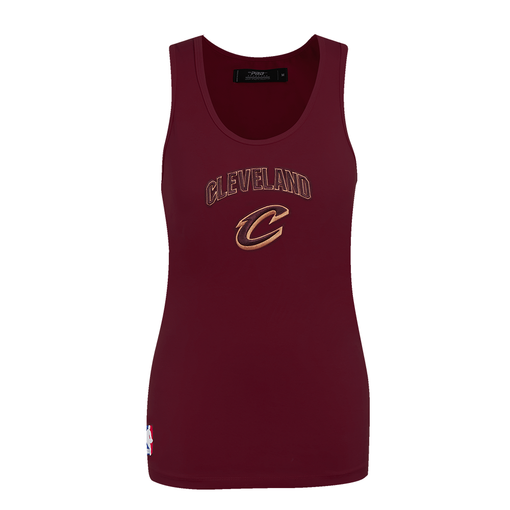 PLAYERA DE TIRANTES DE CORTE RELAJADO NBA CLEVELAND CAVALIERS CLASSIC CHENILLE PARA MUJER