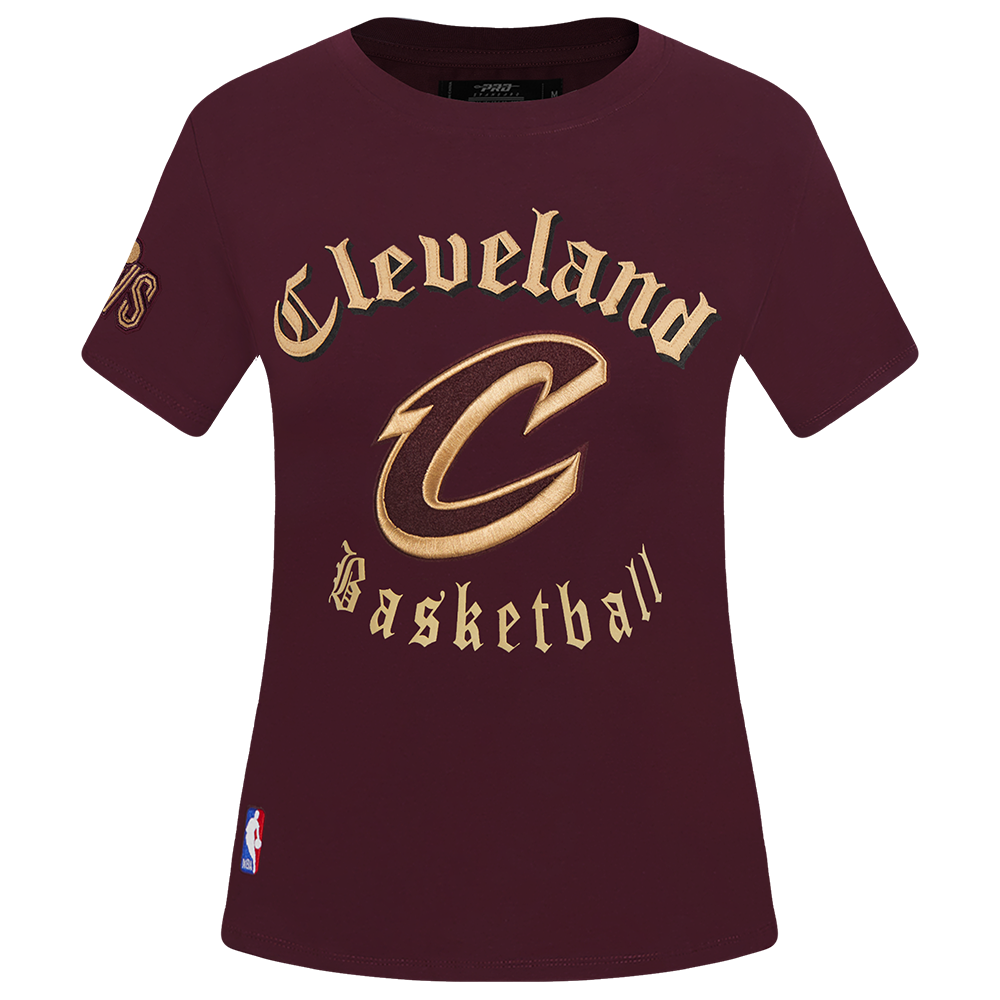 PLAYERA NBA CLEVELAND CAVALIERS OLD ENGLISH PARA MUJER
