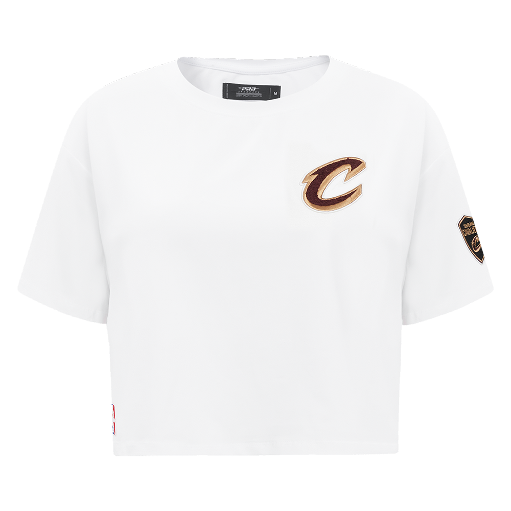 PLAYERA CROP NBA CLEVELAND CAVALIERS CLASSIC ESSENTIALS PARA MUJER