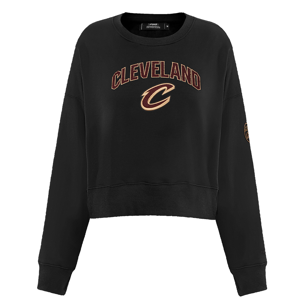 SUDADERA DE CUELLO REDONDO NBA CLEVELAND CAVALIERS CLASSIC CHENILLE PARA MUJER