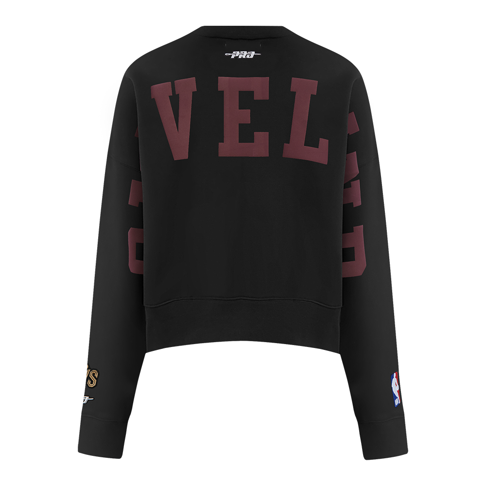 SUDADERA DE CUELLO REDONDO NBA CLEVELAND CAVALIERS WINGSPAN PARA MUJER