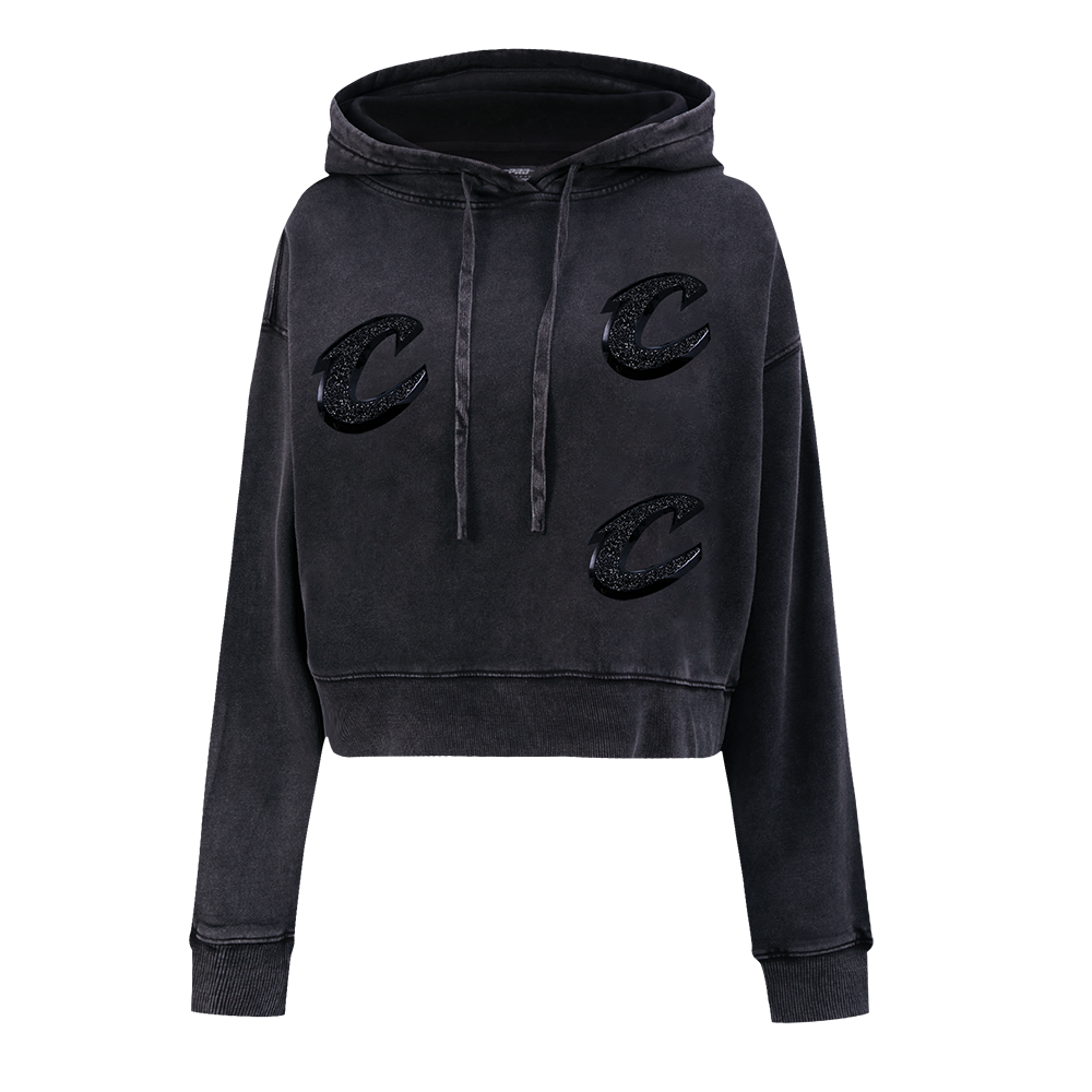 SUDADERA CON GORRO NBA CLEVELAND CAVALIERS WASHED CRYSTALLINE PARA MUJER