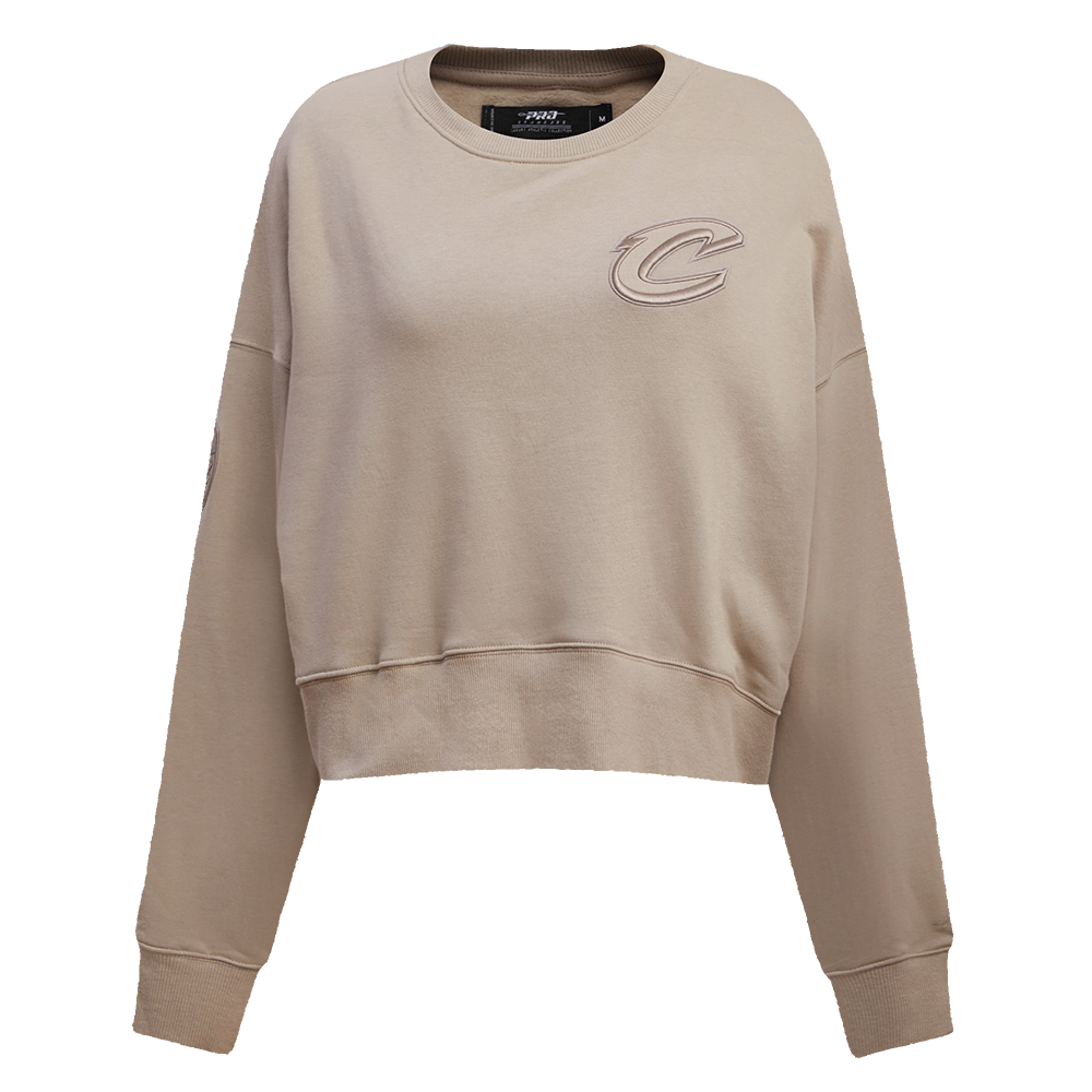 SUDADERA DE CUELLO REDONDO NBA CLEVELAND CAVALIERS NEUTRAL PARA MUJER