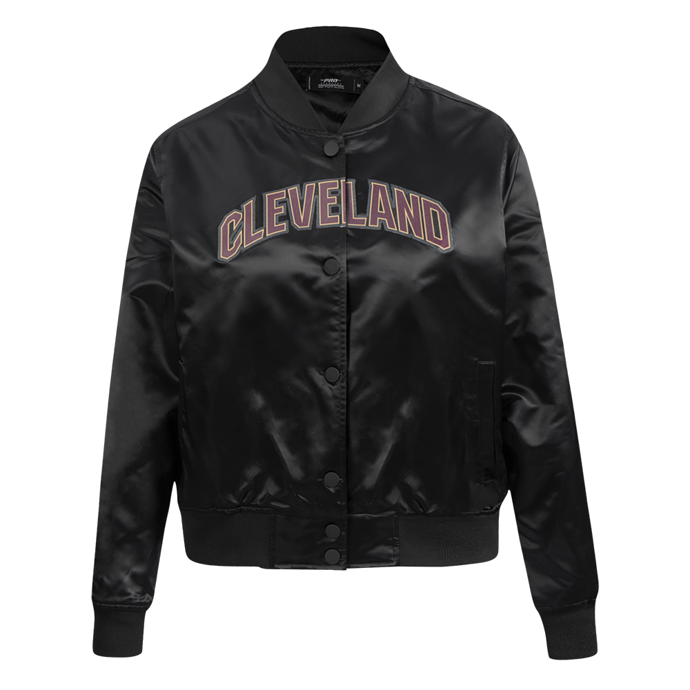 CHAMARRA DE SATÍN NBA CLEVELAND CAVALIERS CLASSIC ESSENTIALS PARA MUJER