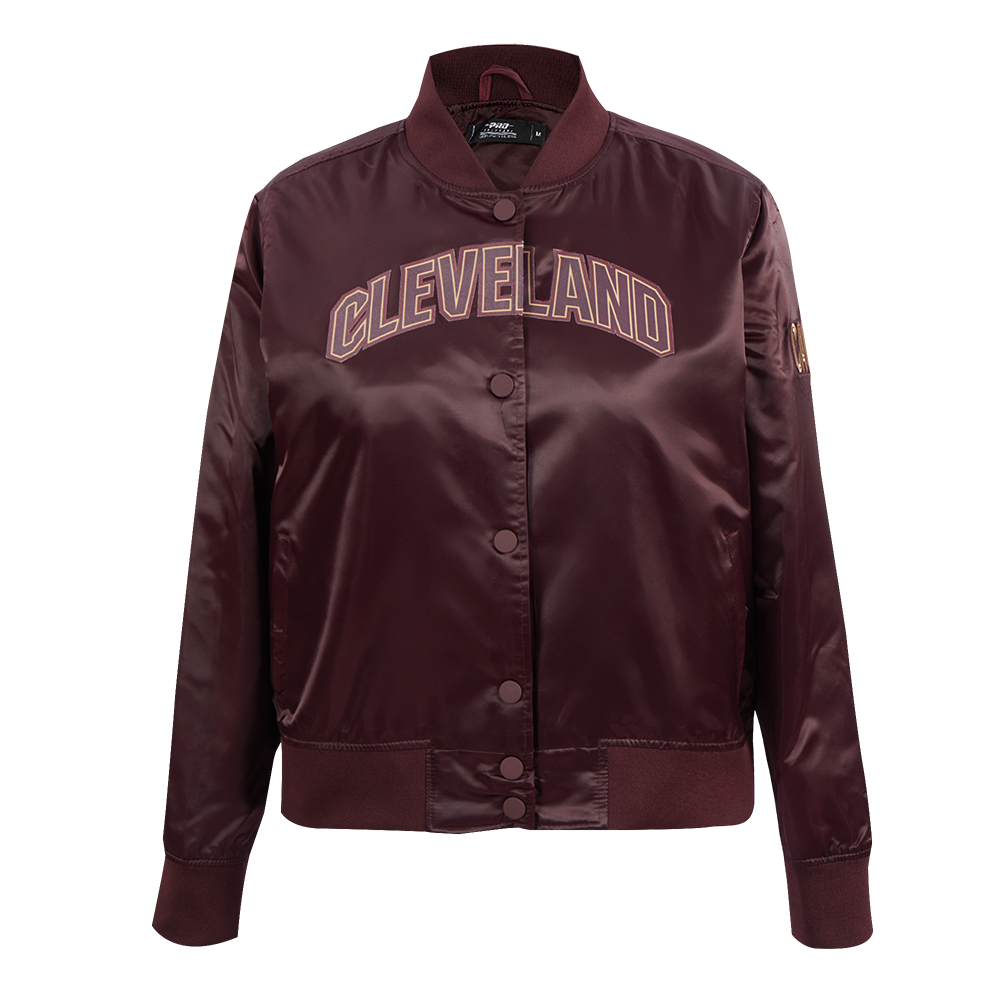 CHAMARRA DE SATÍN NBA CLEVELAND CAVALIERS CLASSIC ESSENTIALS PARA MUJER