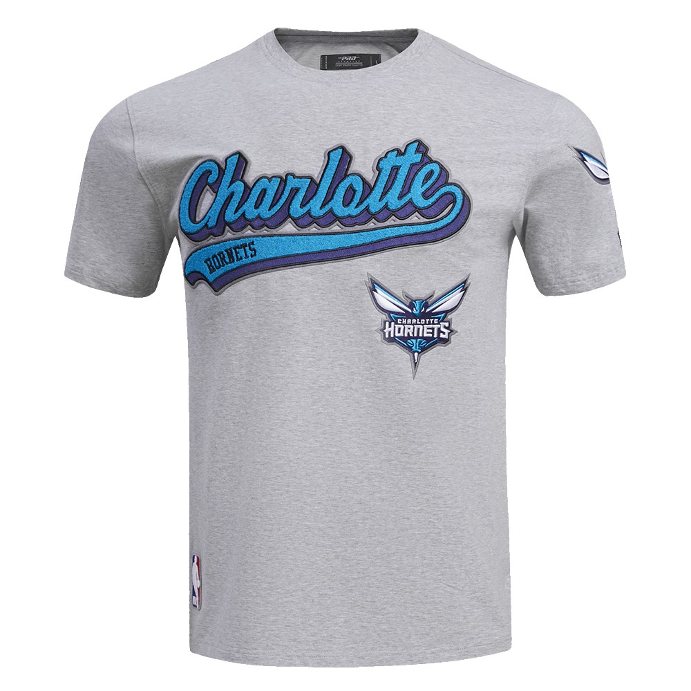 PLAYERA NBA CHARLOTTE HORNETS SCRIPT TAIL