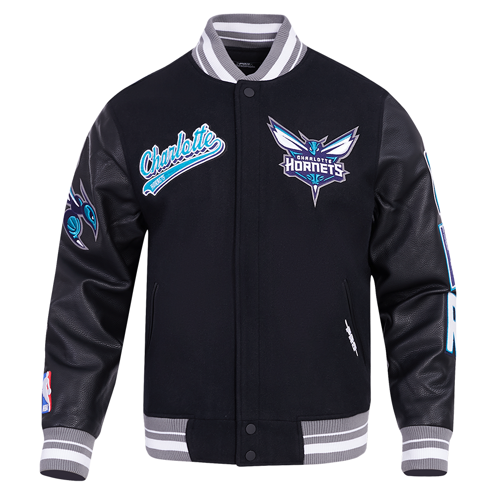 CHAMARRA UNIVERSITARIA NBA CHARLOTTE HORNETS SCRIPT TAIL