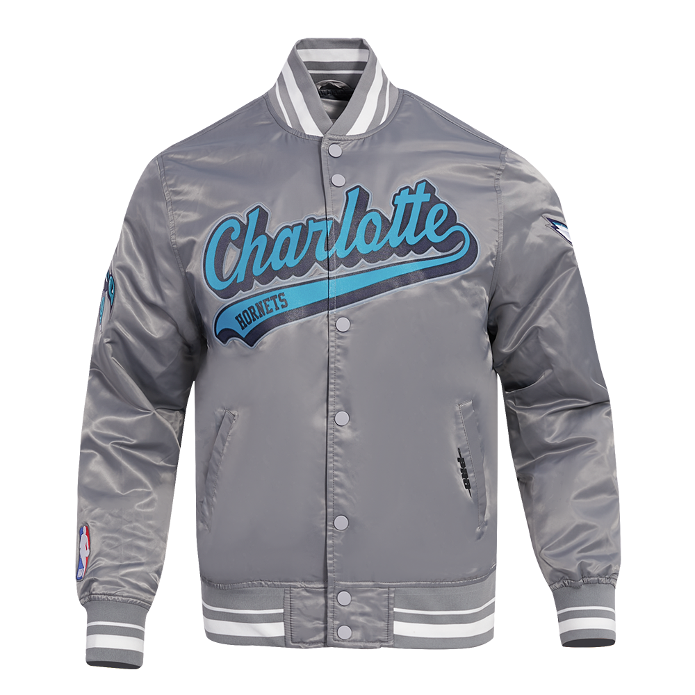 CHAMARRA DE SATÍN NBA CHARLOTTE HORNETS SCRIPT TAIL