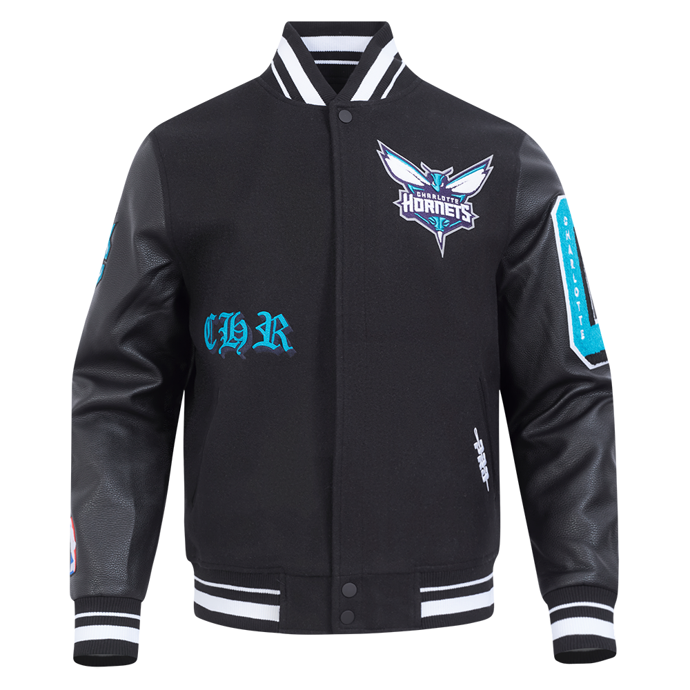 CHAMARRA UNIVERSITARIA NBA CHARLOTTE HORNETS OLD ENGLISH