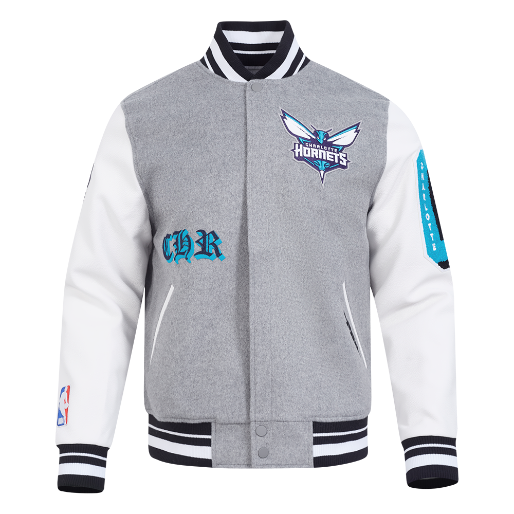 CHAMARRA UNIVERSITARIA NBA CHARLOTTE HORNETS OLD ENGLISH