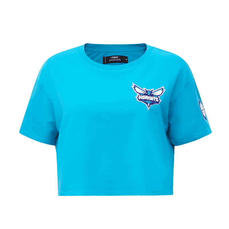 PLAYERA CROP NBA CHARLOTTE HORNETS CLASSIC ESSENTIALS PARA MUJER