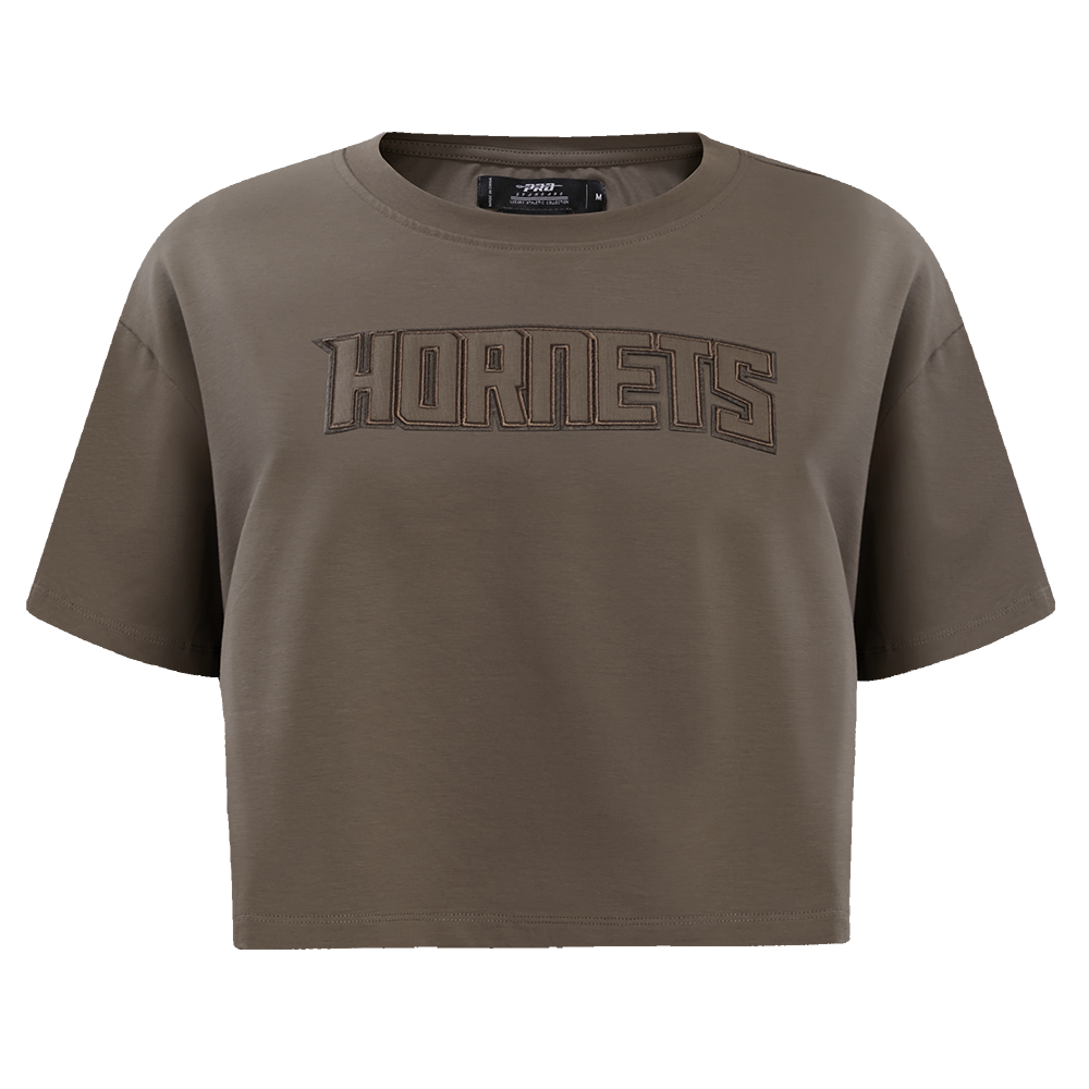 PLAYERA CROP NBA CHARLOTTE HORNETS NEUTRAL PARA MUJER