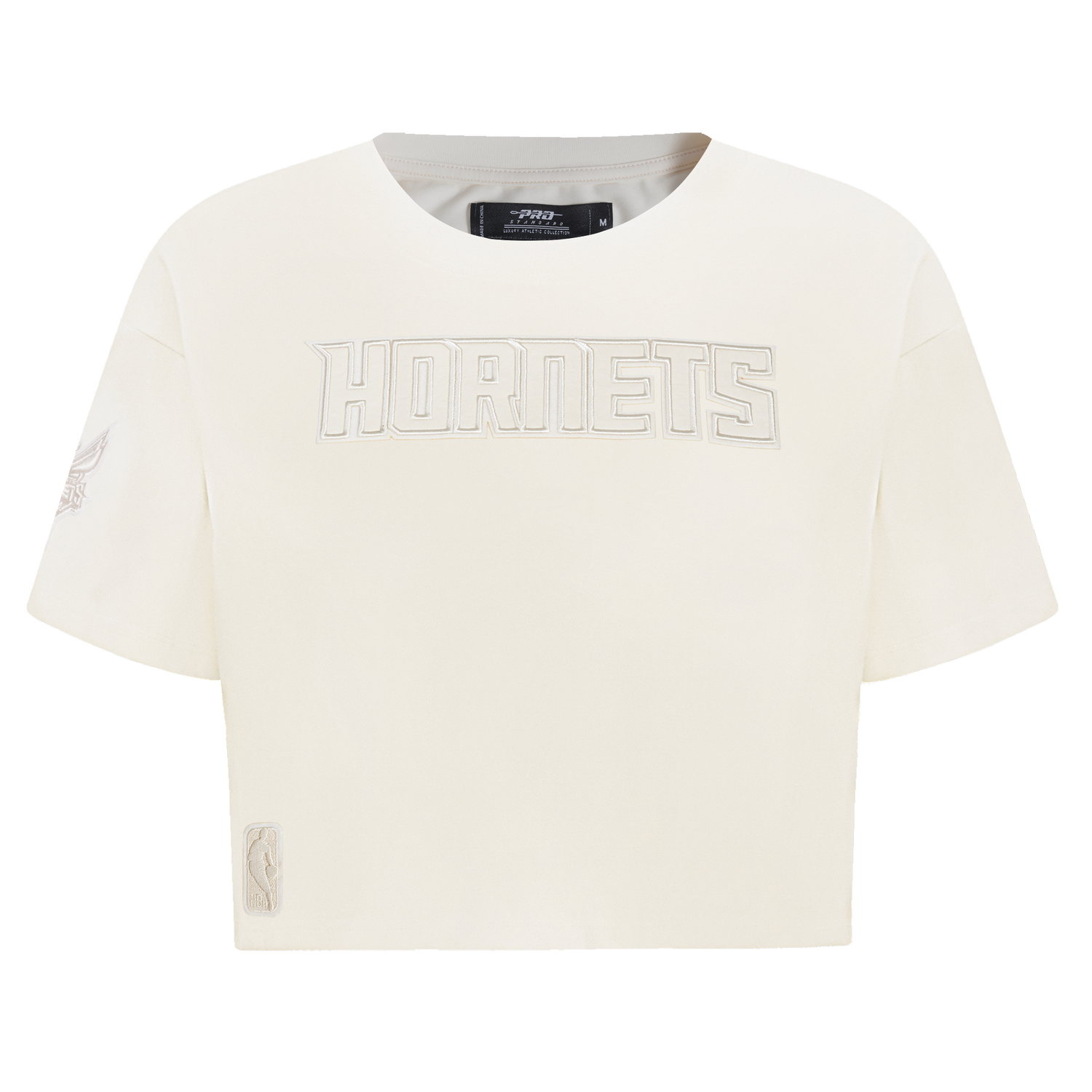 PLAYERA CROP NBA CHARLOTTE HORNETS NEUTRAL PARA MUJER