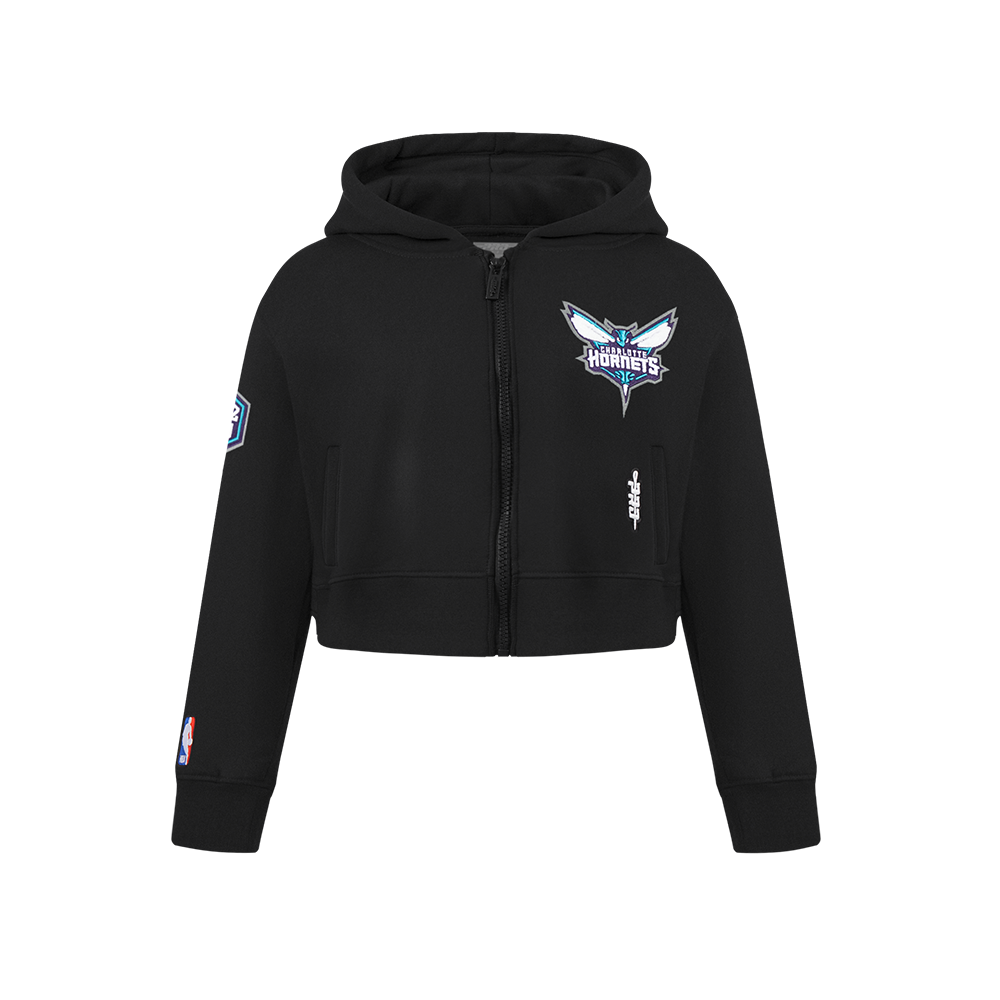 SUDADERA CON CIERRE NBA CHARLOTTE HORNETS CLASSIC ESSENTIALS PARA NIÑA JUNIOR
