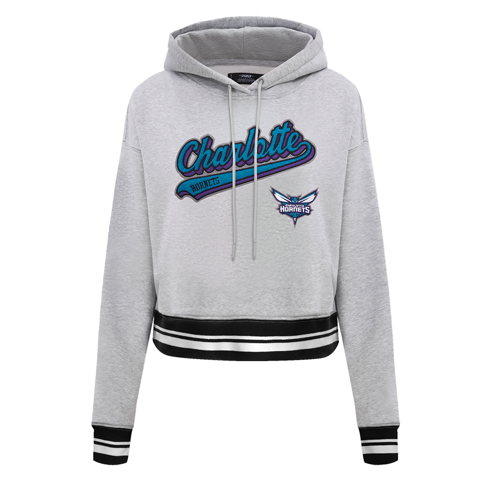 SUDADERA CON GORRO NBA CHARLOTTE HORNETS SCRIPT TAIL PARA MUJER