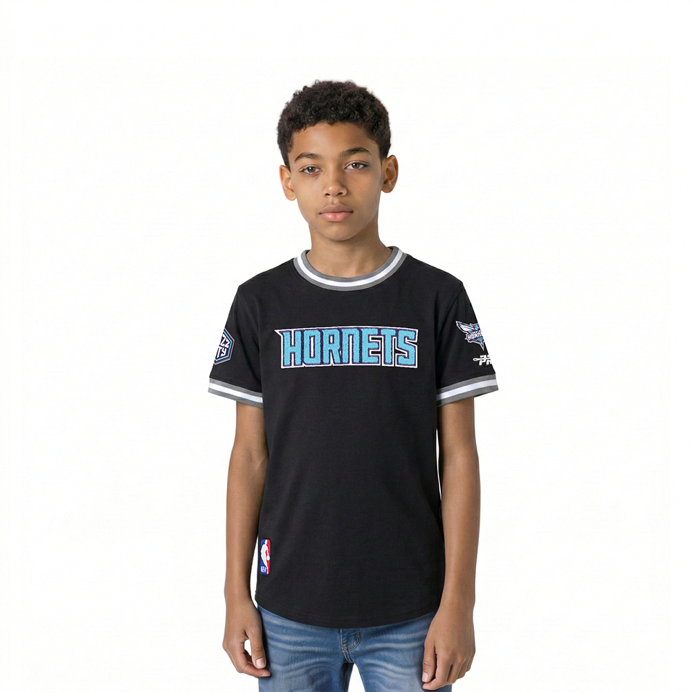PLAYERA NBA CHARLOTTE HORNETS CLASSIC CHENILLE PARA NIÑO