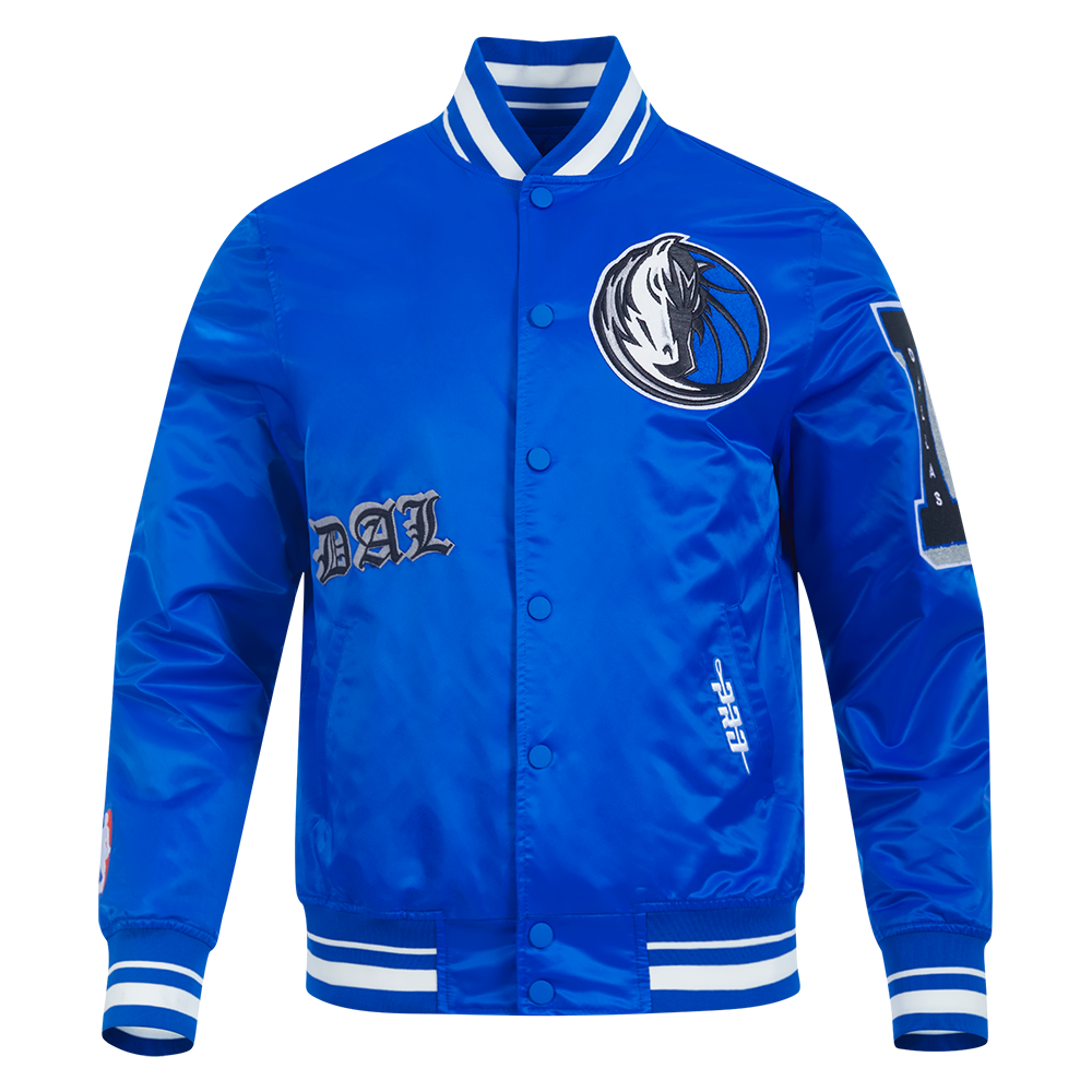 CHAMARRA DE SATÍN NBA DALLAS MAVERICKS OLD ENGLISH