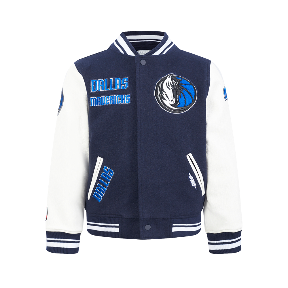 CHAMARRA UNIVERSITARIA NBA DALLAS MAVERICKS RETRO CLASSICS PARA NIÑO JUNIOR