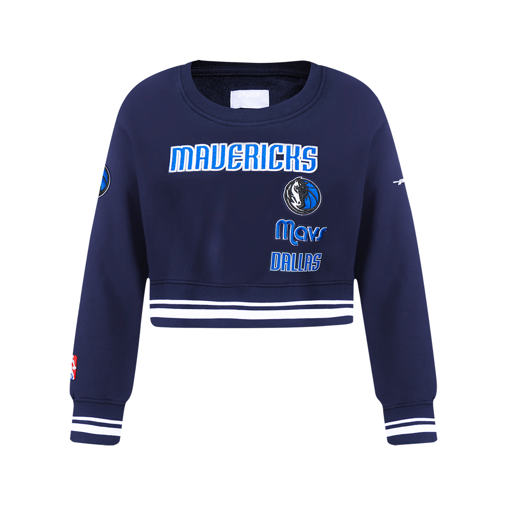 SUDADERA DE CUELLO REDONDO NBA DALLAS MAVERICKS RETRO CLASSICS PARA NIÑA JUNIOR