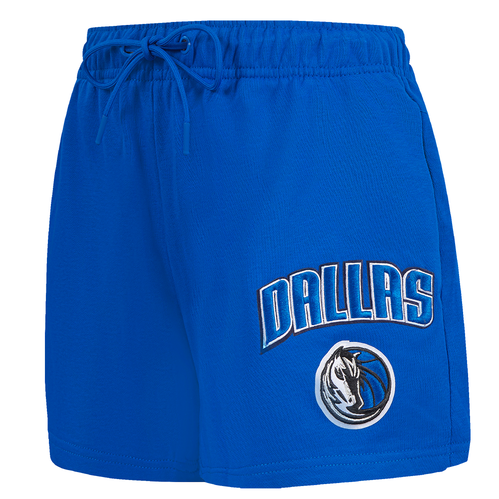 SHORTS DE ALGODÓN NBA DALLAS MAVERICKS CLASSIC CHENILLE PARA MUJER
