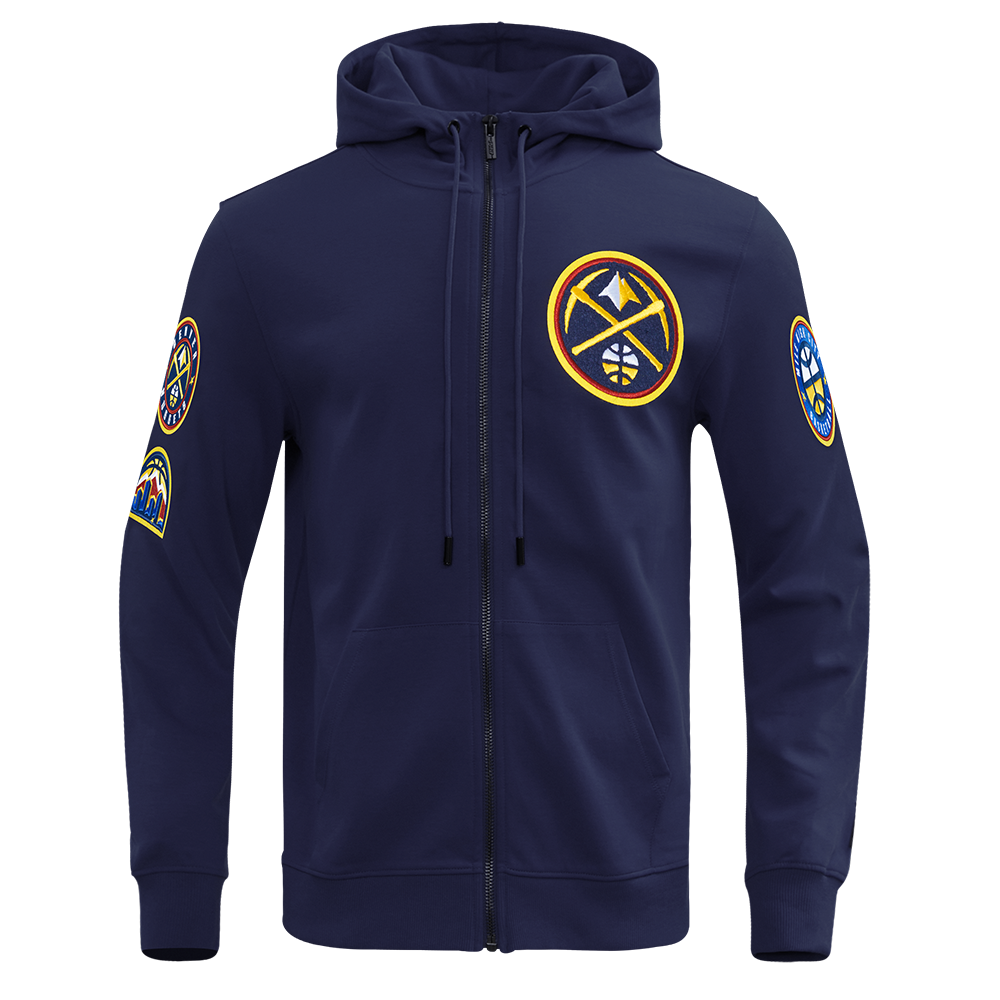 SUDADERA CON CIERRE NBA DENVER NUGGETS CLASSIC CHENILLE