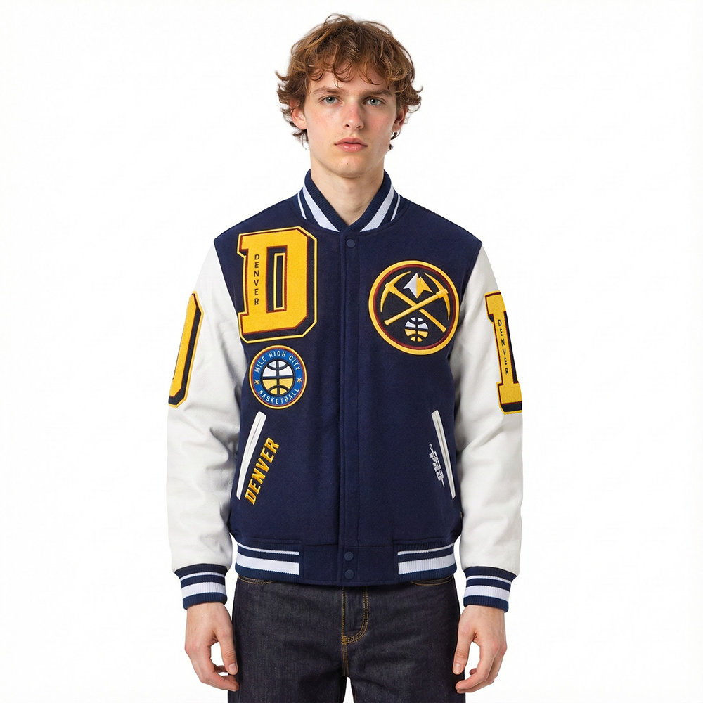 CHAMARRA UNIVERSITARIA NBA DENVER NUGGETS MASH UP