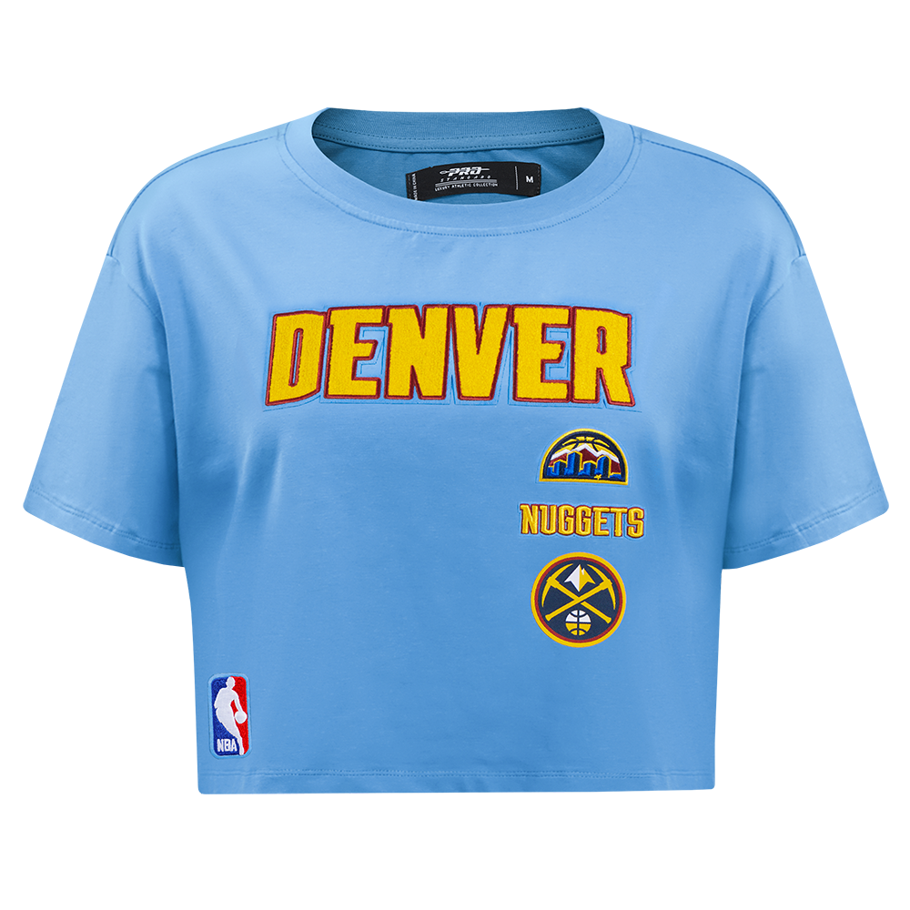 PLAYERA CROP NBA DENVER NUGGETS RETRO CLASSICS PARA MUJER