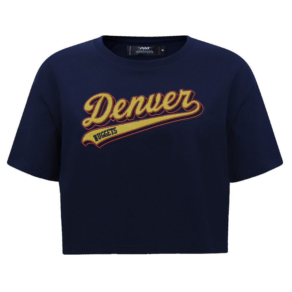 PLAYERA CROP NBA DENVER NUGGETS SCRIPT TAIL PARA MUJER
