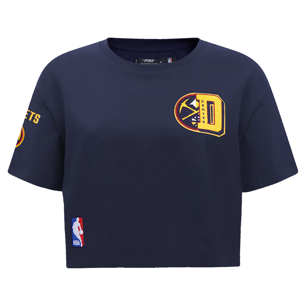 PLAYERA CROP NBA DENVER NUGGETS MASH UP PARA MUJER