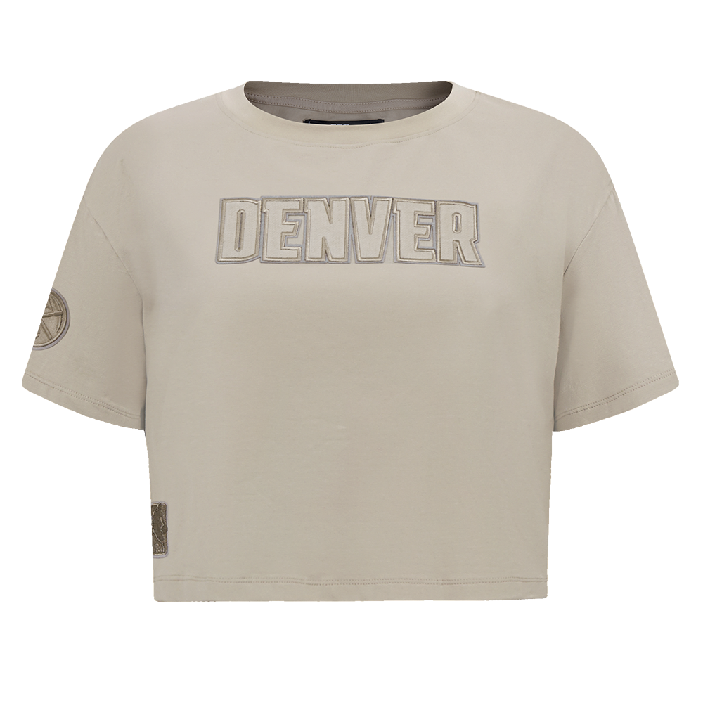 PLAYERA CROP NBA DENVER NUGGETS NEUTRAL PARA MUJER