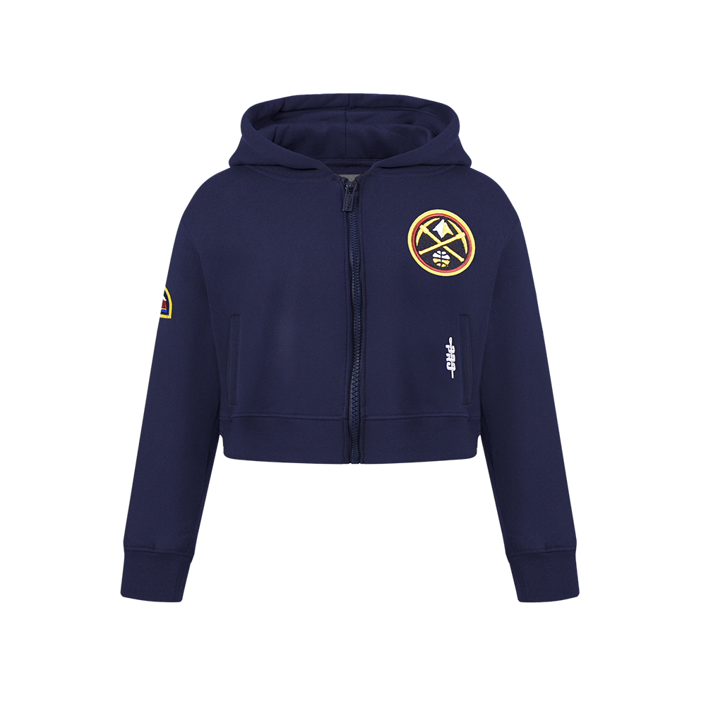 SUDADERA CON CIERRE NBA DENVER NUGGETS CLASSIC ESSENTIALS PARA NIÑA JUNIOR