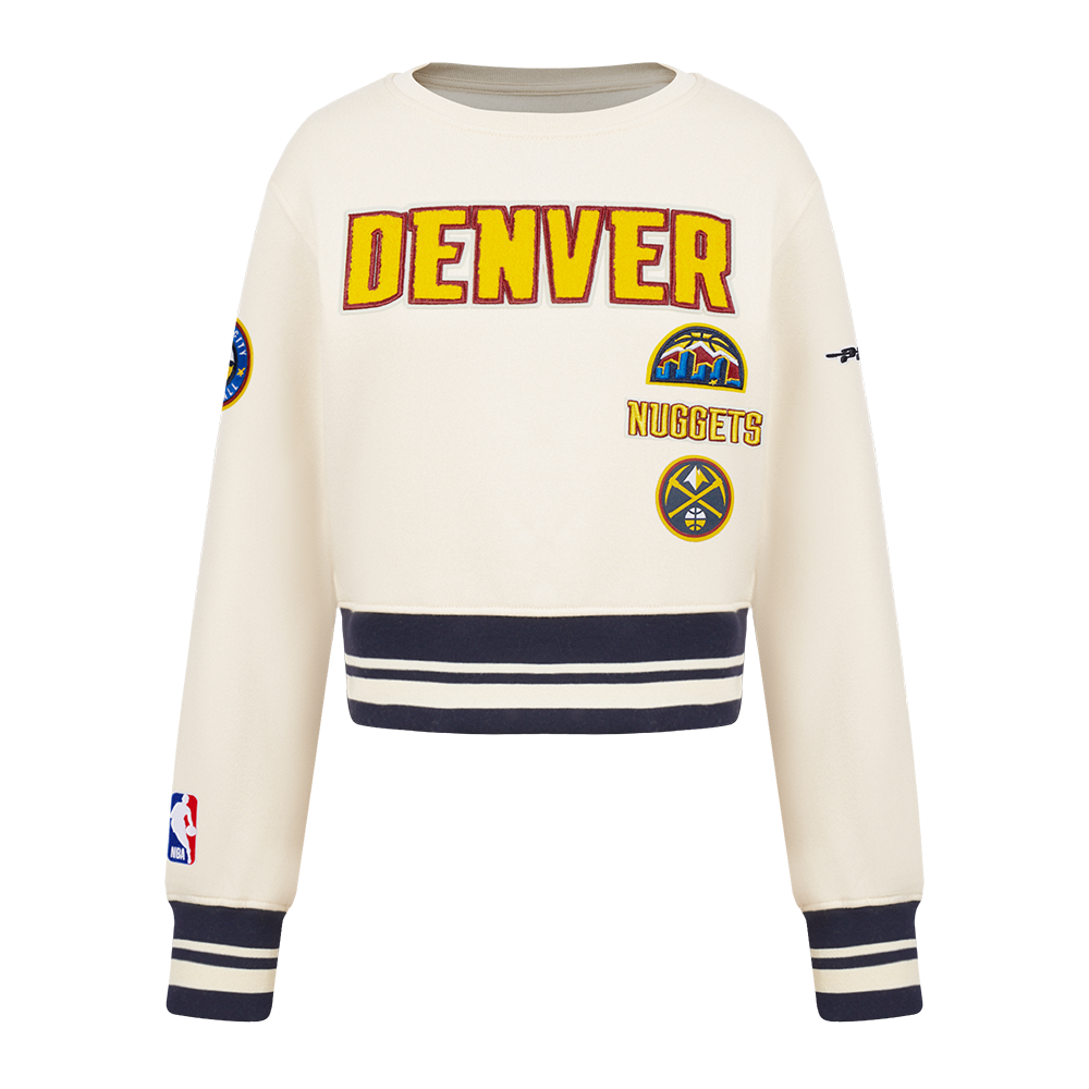 SUDADERA DE CUELLO REDONDO NBA DENVER NUGGETS RETRO CLASSICS PARA NIÑA JUNIOR