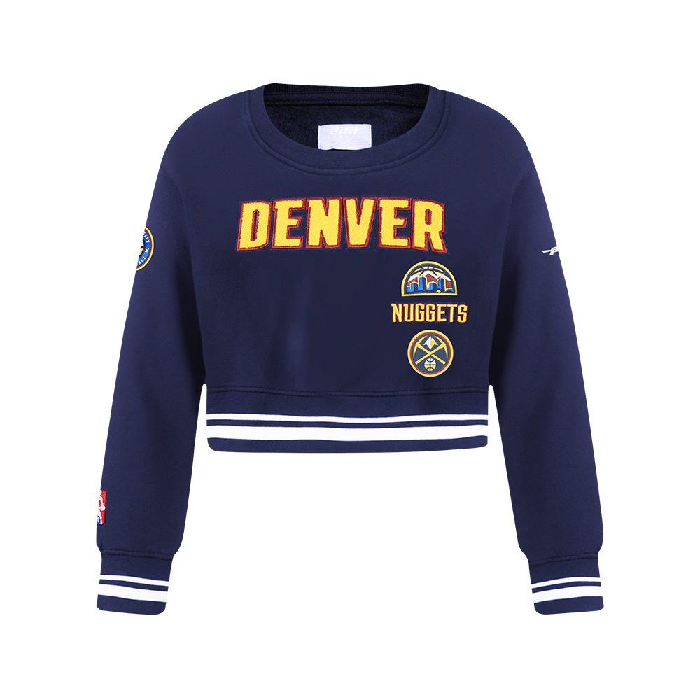 SUDADERA DE CUELLO REDONDO NBA DENVER NUGGETS RETRO CLASSICS PARA NIÑA JUNIOR