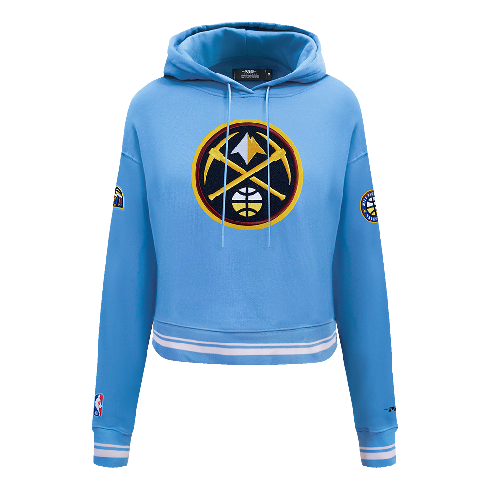 SUDADERA CON GORRO NBA DENVER NUGGETS RETRO CLASSICS PARA MUJER