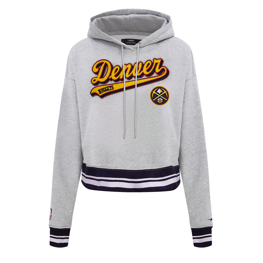 SUDADERA CON GORRO NBA DENVER NUGGETS SCRIPT TAIL PARA MUJER