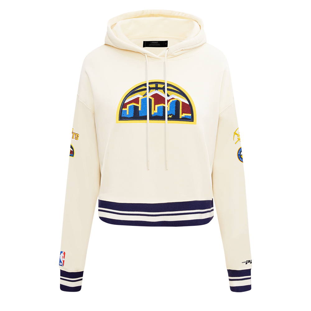 SUDADERA CON GORRO NBA DENVER NUGGETS RETRO CLASSICS PARA MUJER