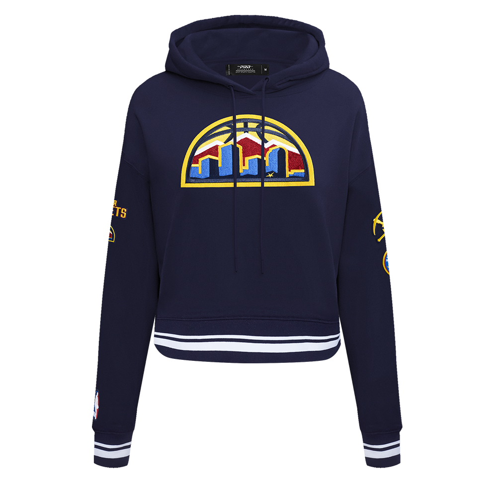 SUDADERA CON GORRO NBA DENVER NUGGETS RETRO CLASSICS PARA MUJER