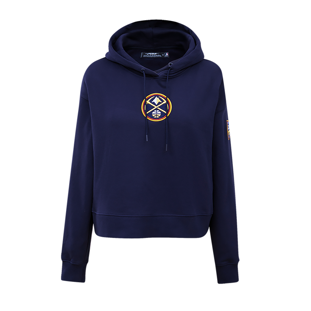 SUDADERA CON GORRO NBA DENVER NUGGETS CLASSIC ESSENTIALS PARA MUJER