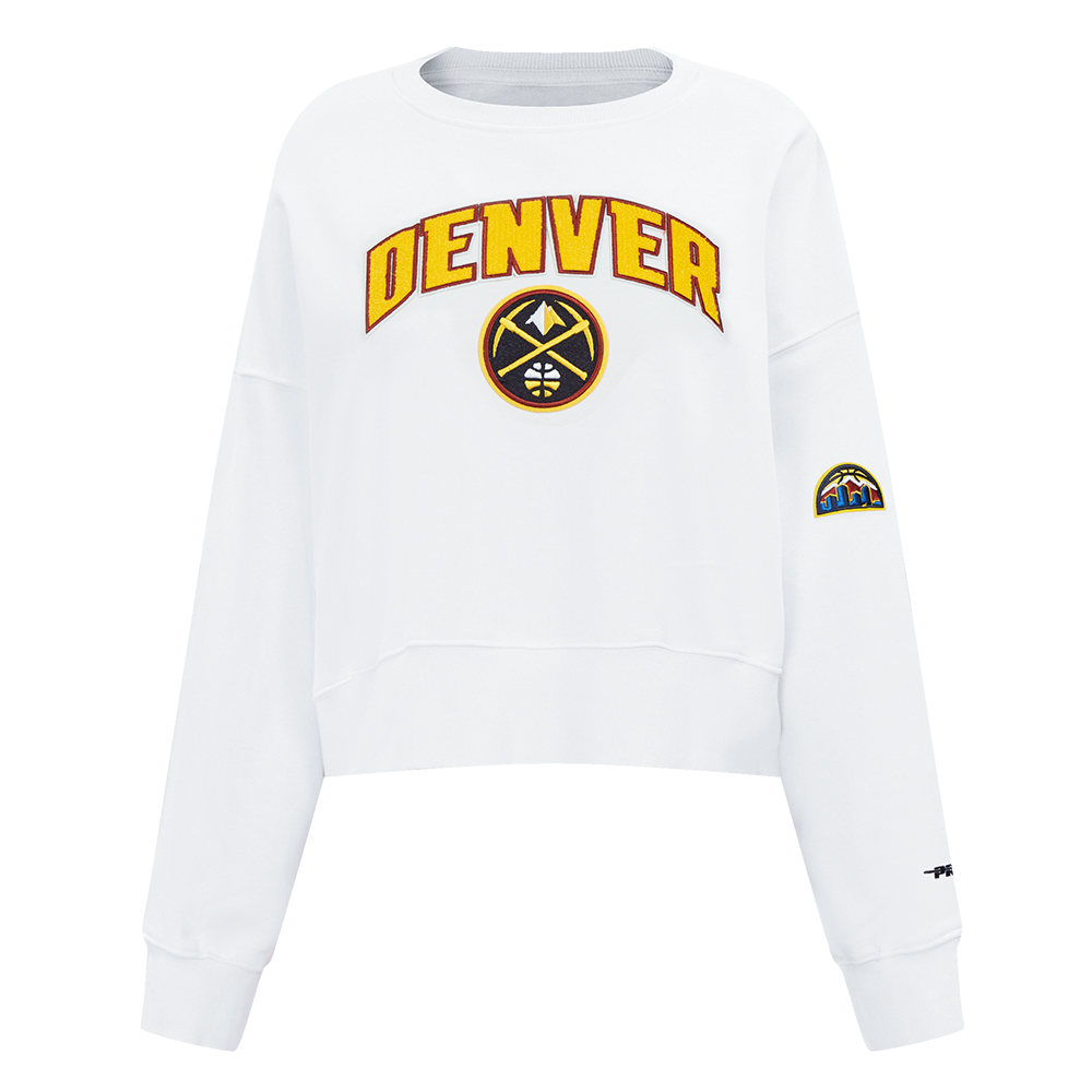 SUDADERA DE CUELLO REDONDO NBA DENVER NUGGETS CLASSIC ESSENTIALS PARA MUJER