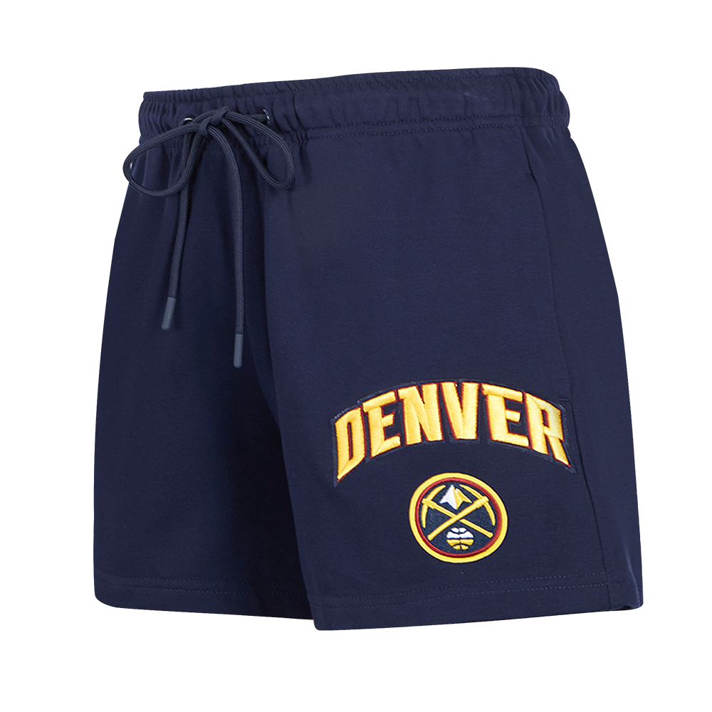 SHORTS DE ALGODÓN NBA DENVER NUGGETS CLASSIC ESSENTIALS PARA MUJER