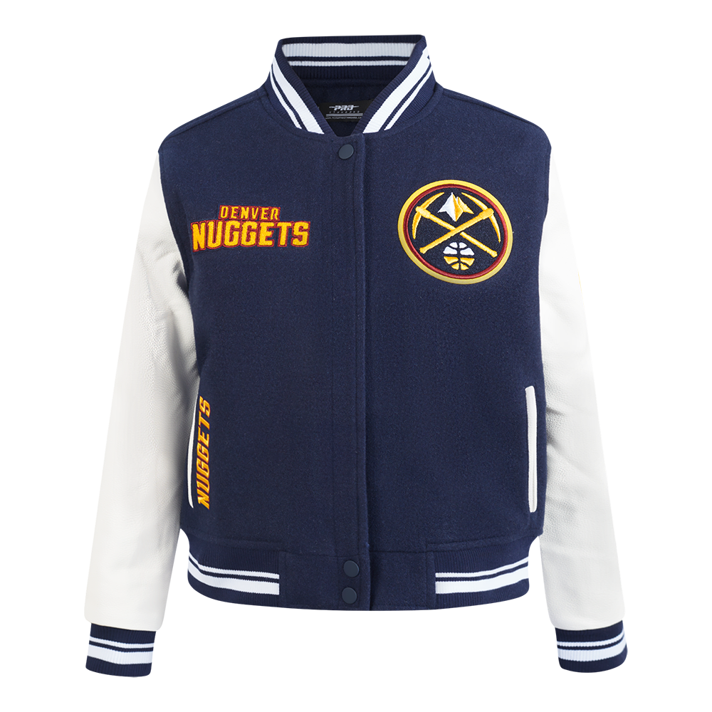 CHAMARRA UNIVERSITARIA NBA DENVER NUGGETS RETRO CLASSICS PARA MUJER