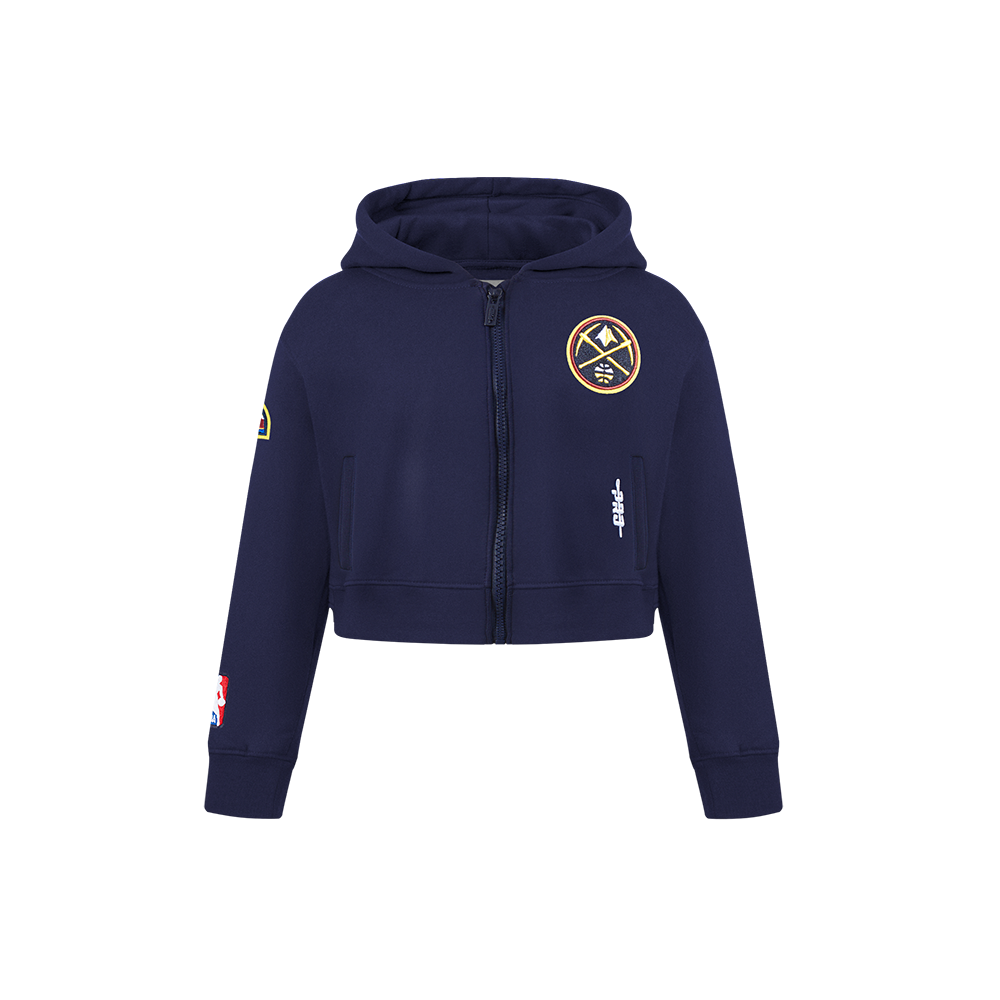 SUDADERA CON CIERRE NBA DENVER NUGGETS CLASSIC ESSENTIALS PARA NIÑA