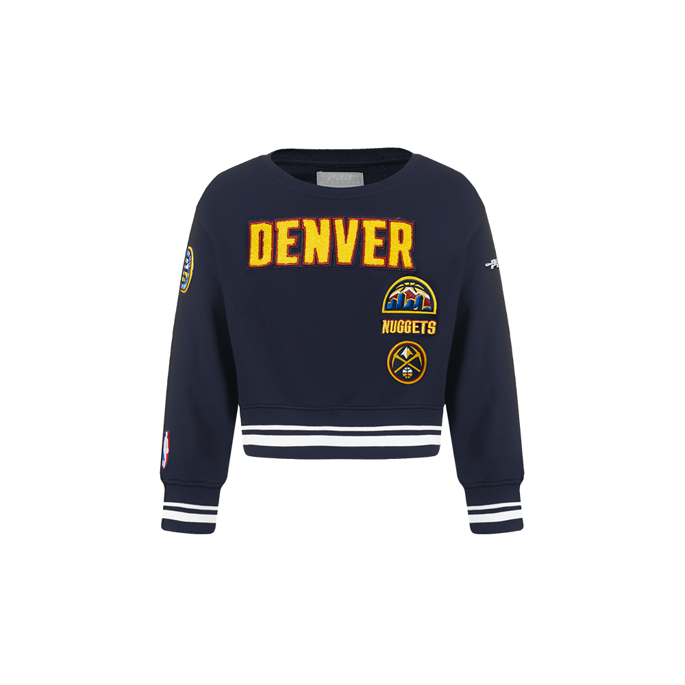 SUDADERA DE CUELLO REDONDO NBA DENVER NUGGETS RETRO CLASSICS PARA BEBÉ NIÑA