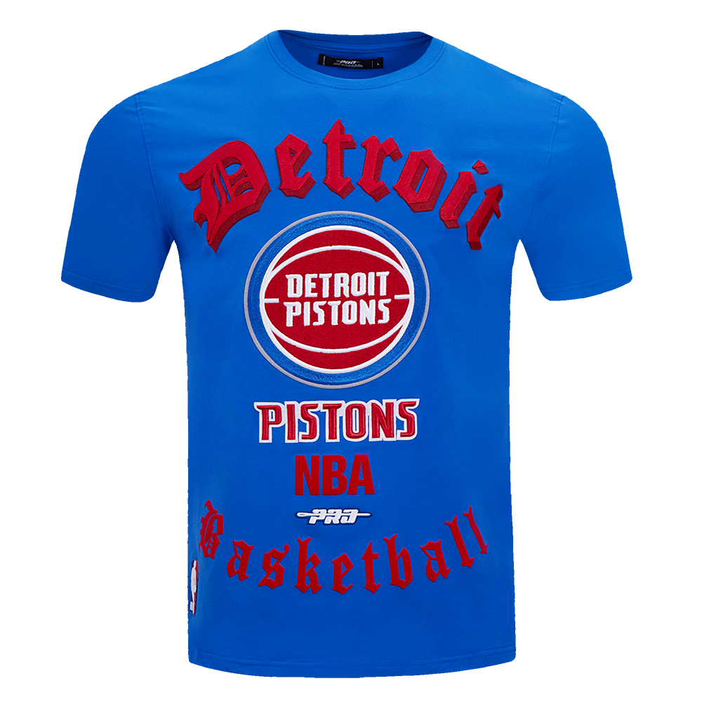 PLAYERA NBA DETROIT PISTONS OLD ENGLISH