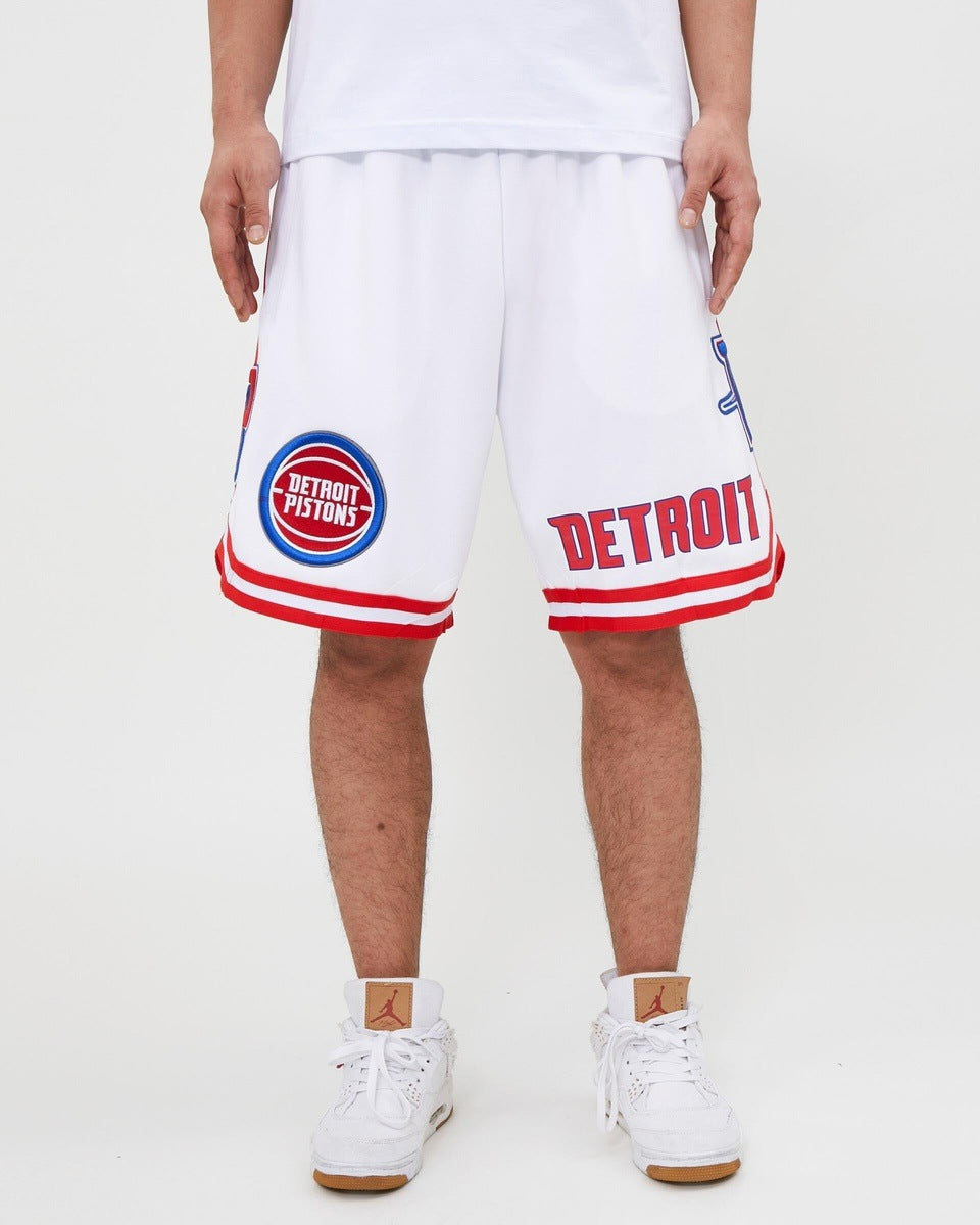 SHORTS DE BASQUETBOL NBA DETROIT PISTONS CLASSIC CHENILLE