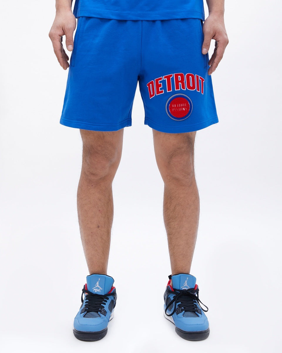 SHORTS DE ALGODÓN NBA DETROIT PISTONS CLASSIC BRISTLE